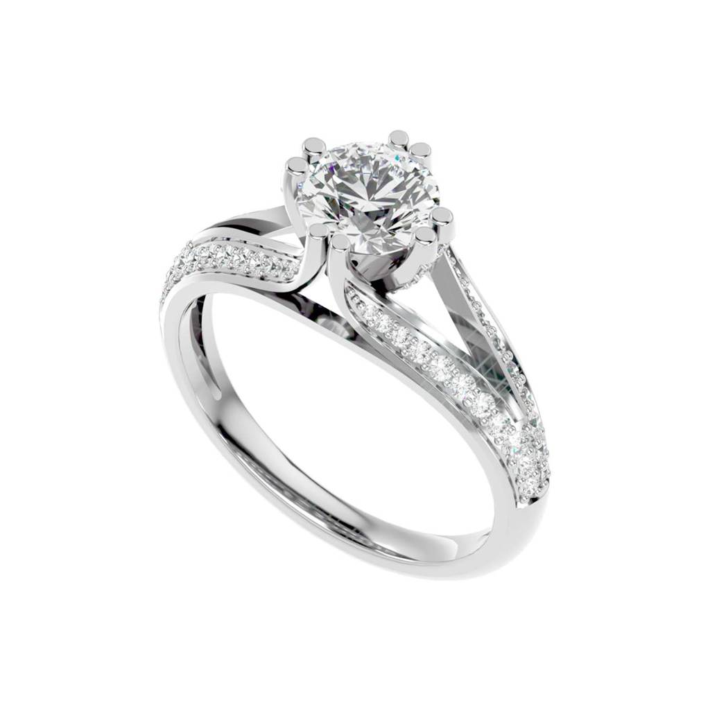 Breit 1.308Ct Moissanite Engagement Ring : FRGS0035M