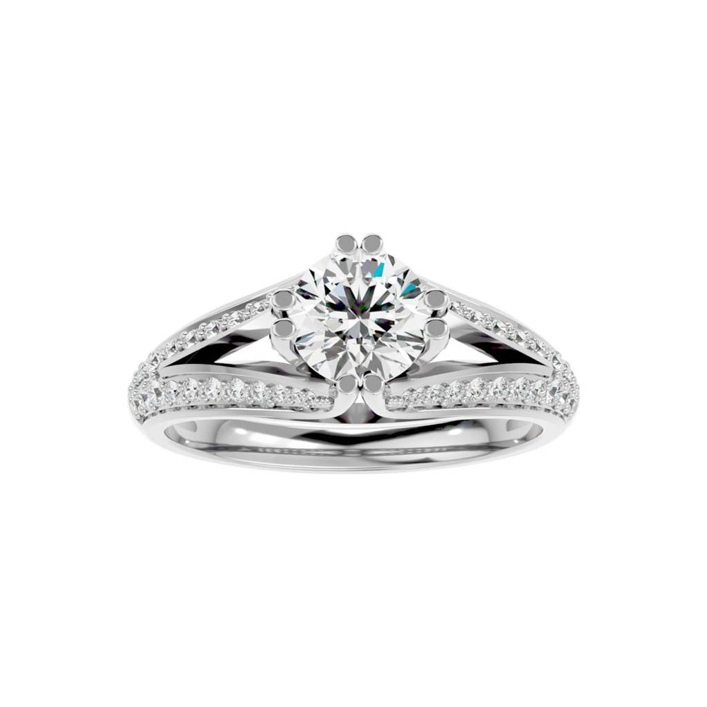 Breit 1.308Ct Moissanite Engagement Ring : FRGS0035M