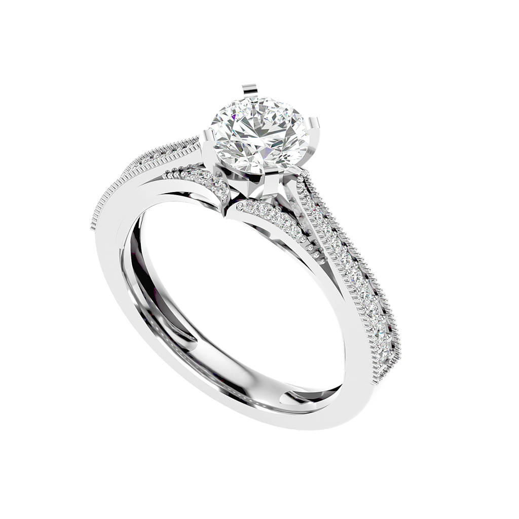 Belza 1.244Ct Moissanite Engagement Ring : FRGS0151M