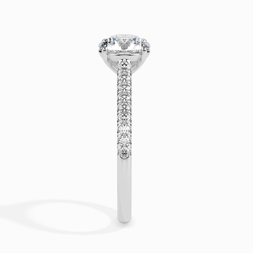 Bhisaj 2.18Ct Moissanite Engagement Ring : FRSR19011C2