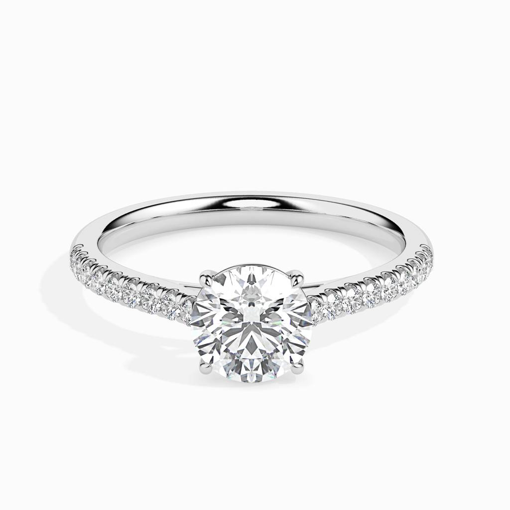 Asedha 1.18Ct Moissanite Solitaire Engagement Ring : FRSR19011