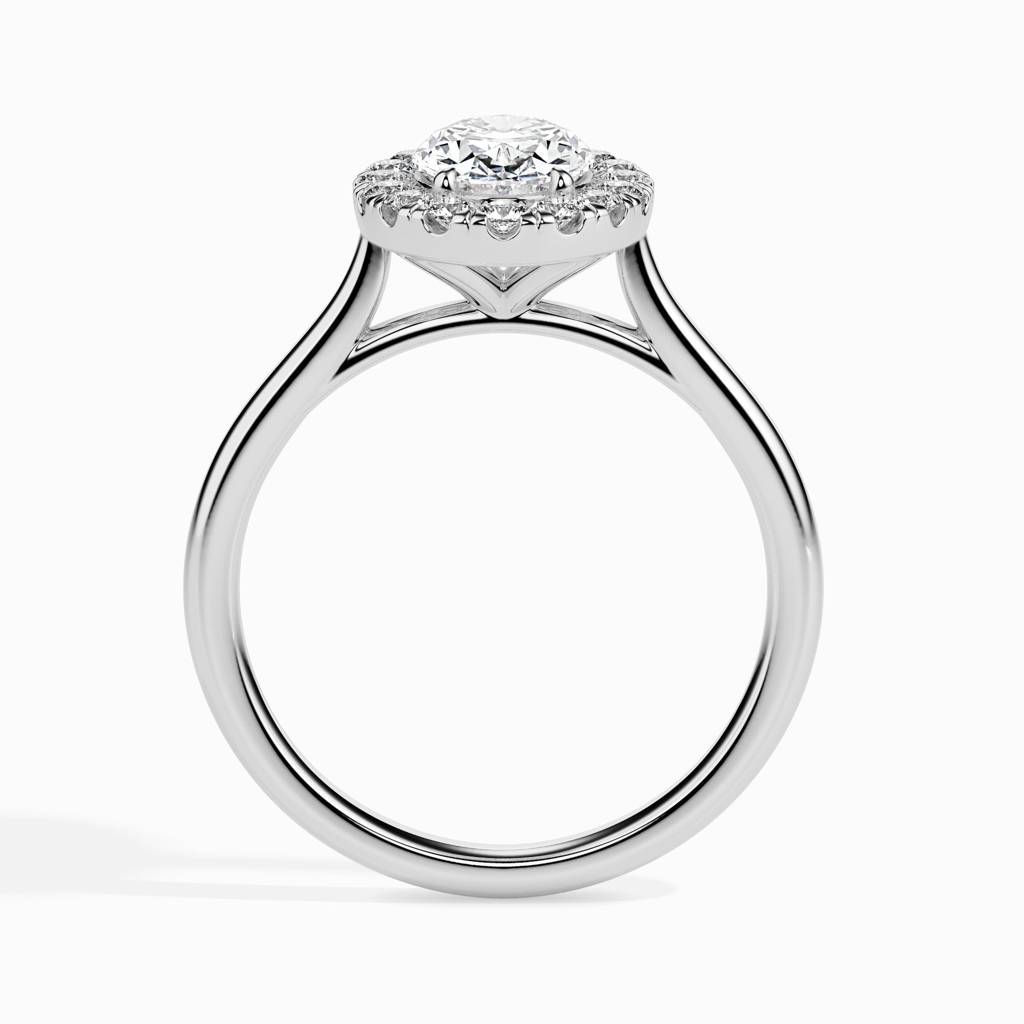 Actual 1.75Ct Moissanite Halo Ring : FRSR19024C15