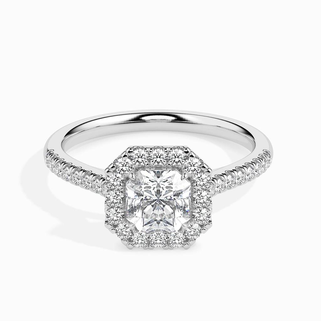 Amira 1.85Ct Moissanite Halo Ring : FRSR19036C15
