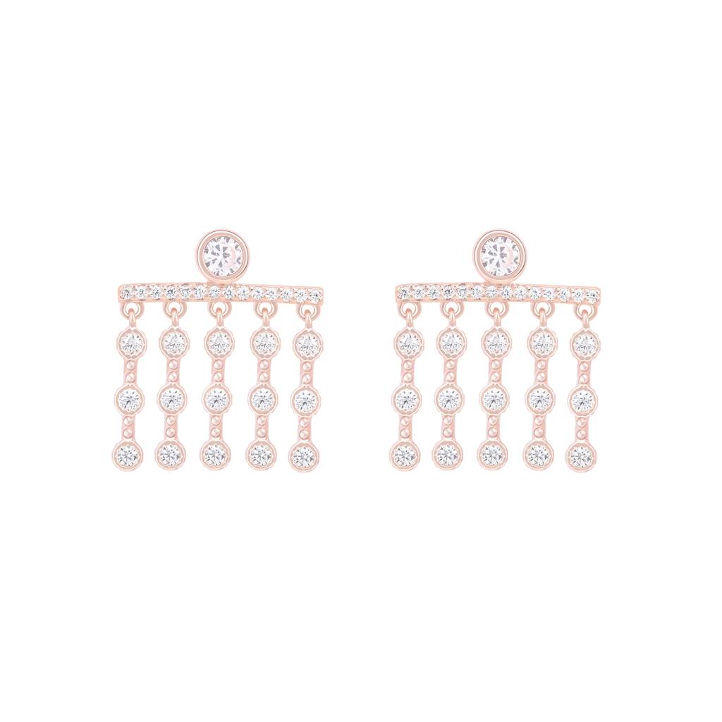 Elegant Drop Dangler In Rose Gold Color : FSER663
