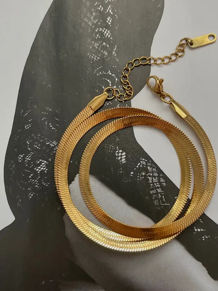 Flat Herringbone Snake Chain : NCK1801