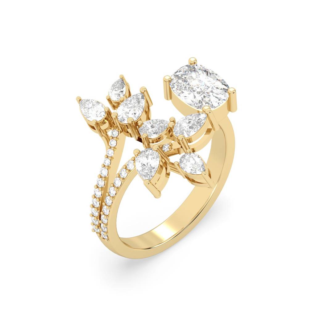 Floret Cocktail Ring : SFJ0924LR-050