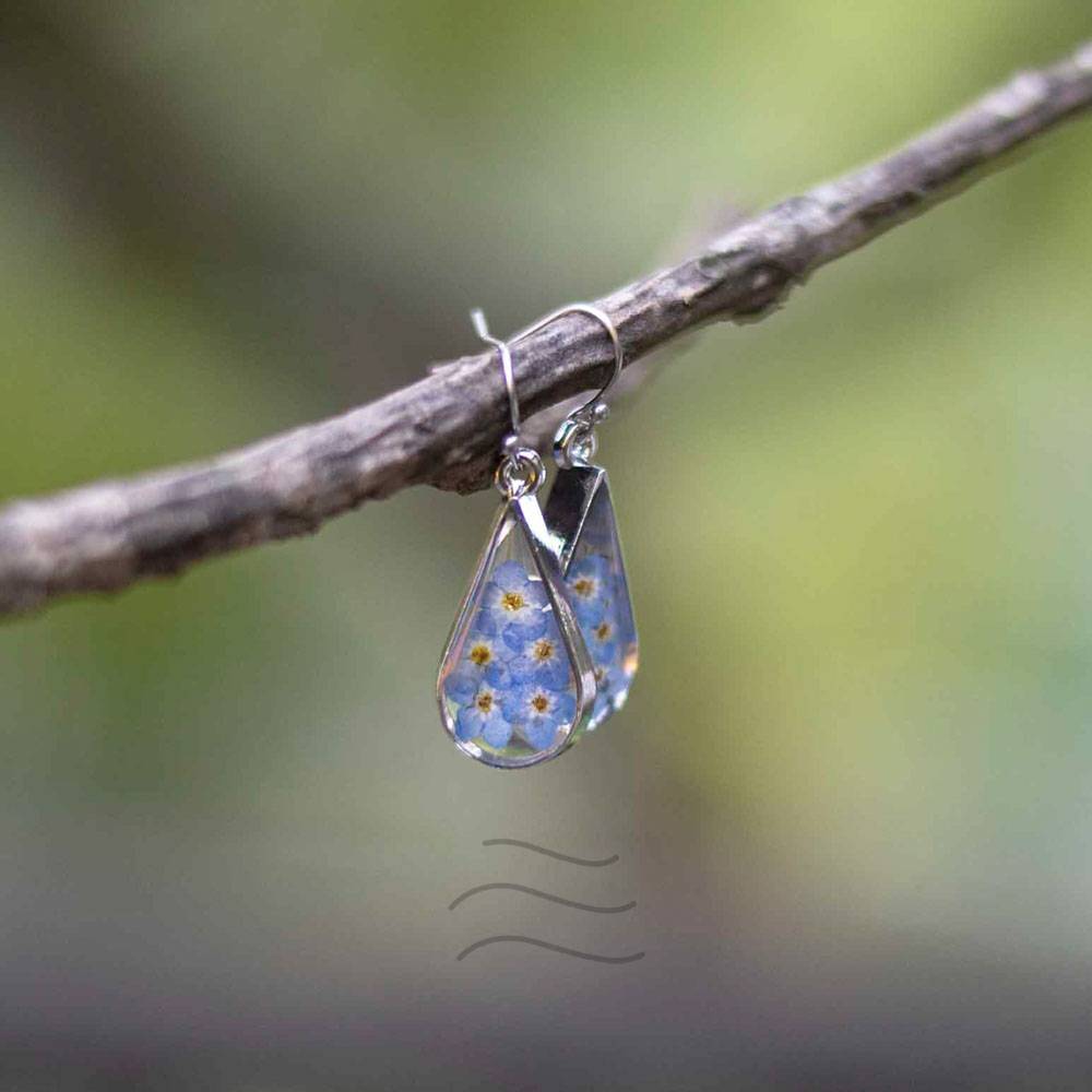 Forget-Me-Not Love Earrings : LA-FF-FMN-SI