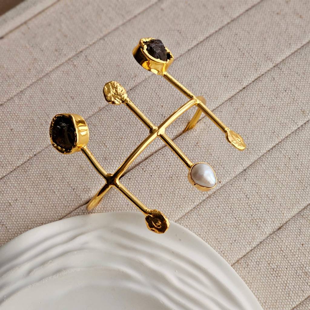 Freya Cuff Brass Bracelet : TAA-9999902082144-BRACELET