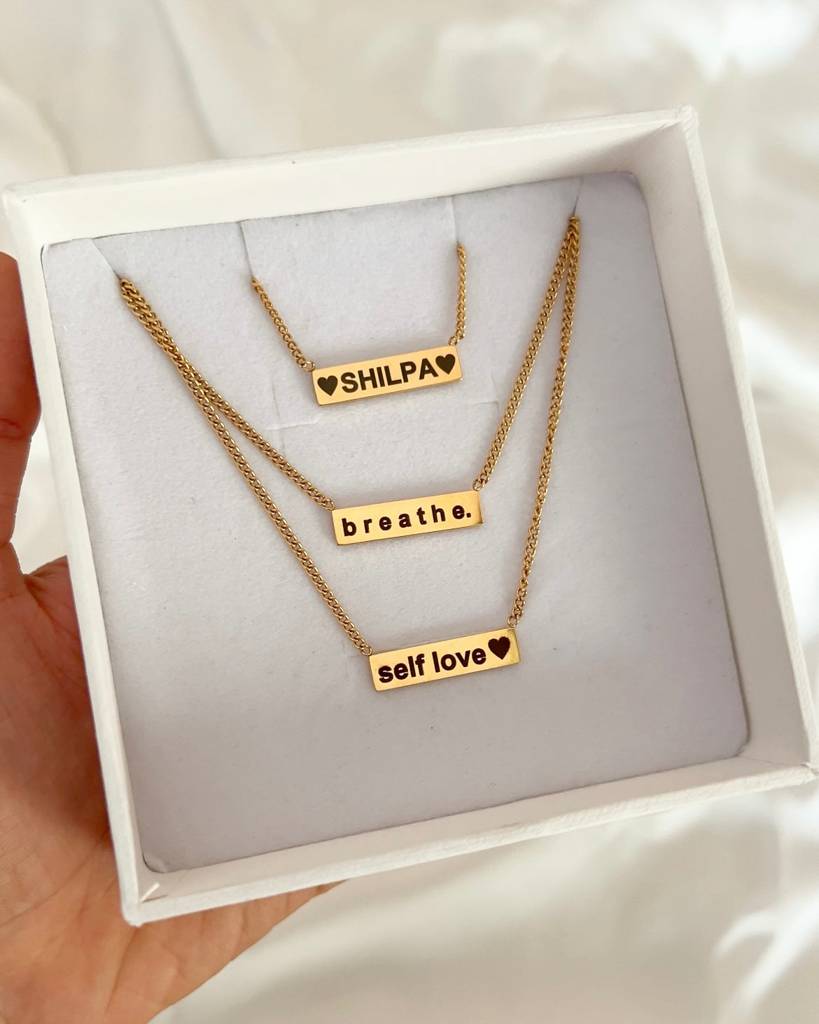 18K Gold Plated Personalised Necklace : N62