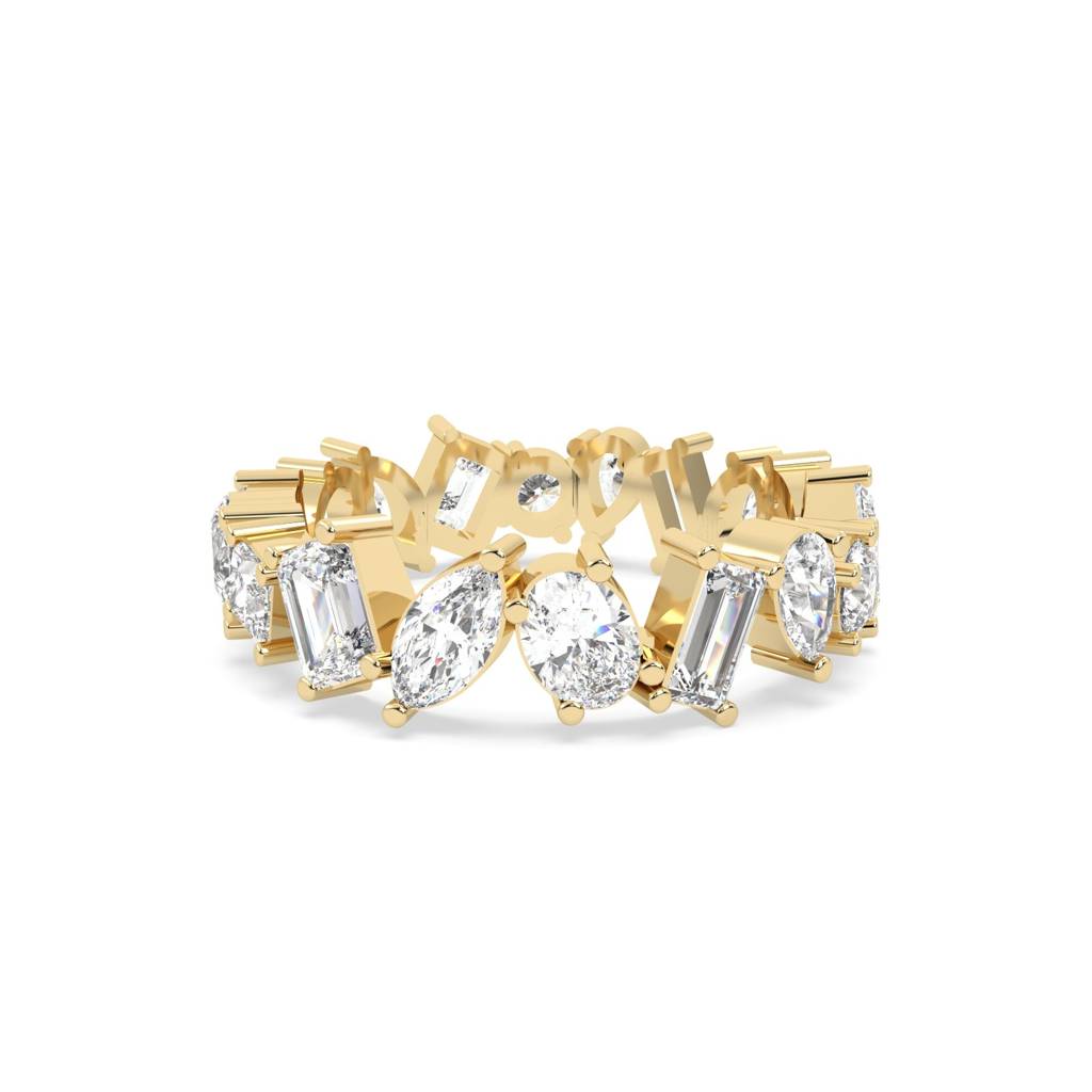 Multi Shaped Eternity Band : SFJ0924LR-082