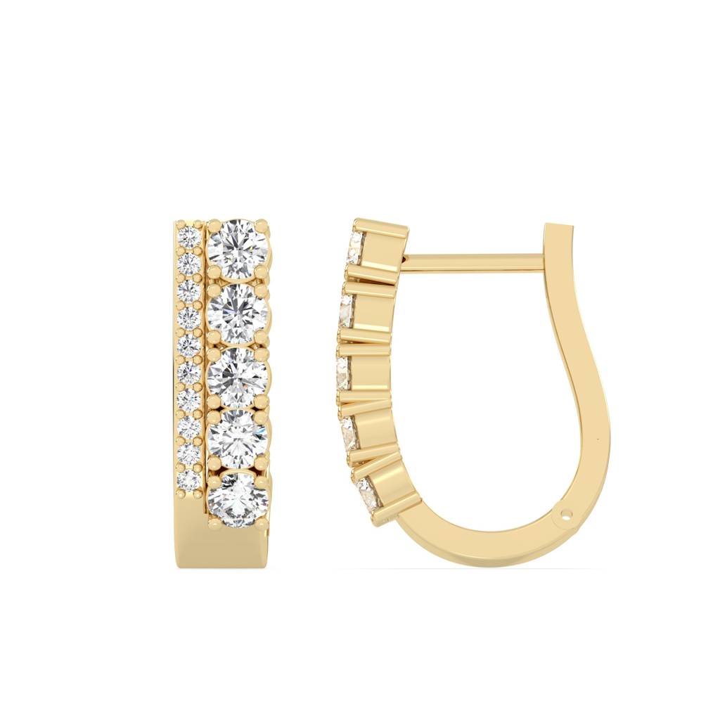 Classic Round Diamond Hoops : SFJ0924ER-045