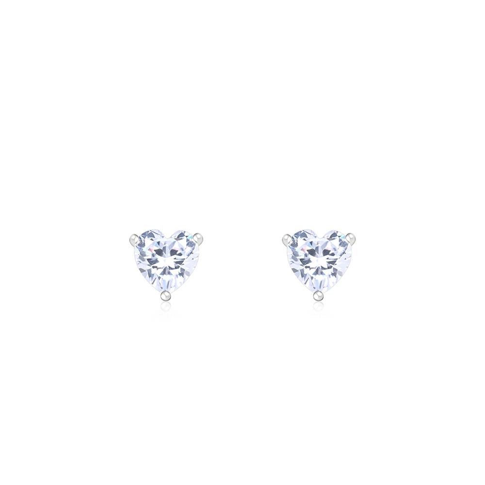Classic Heart Stone Studs : GAER761