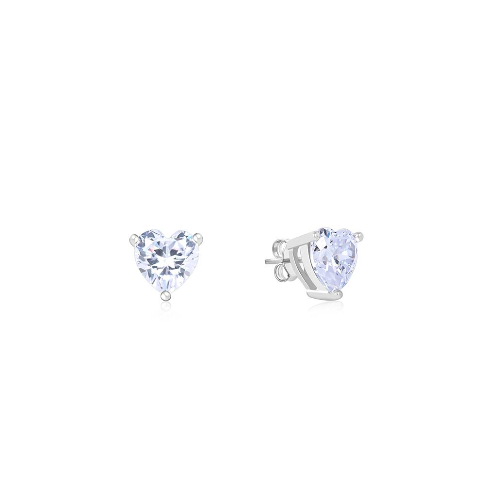 Classic Heart Stone Studs : GAER761