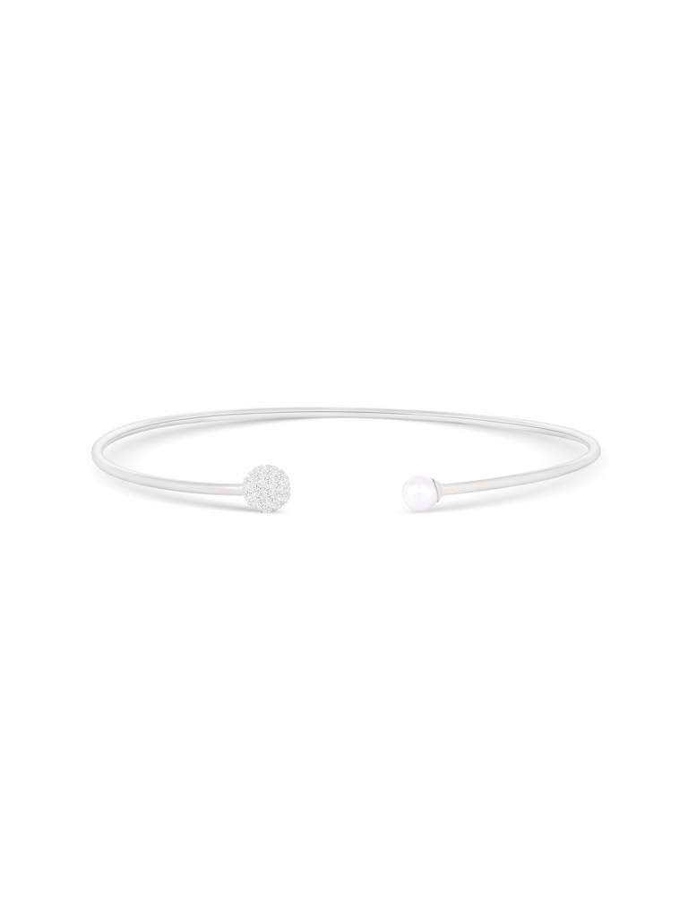 Pearl Orbit Silver Kada : GALB896
