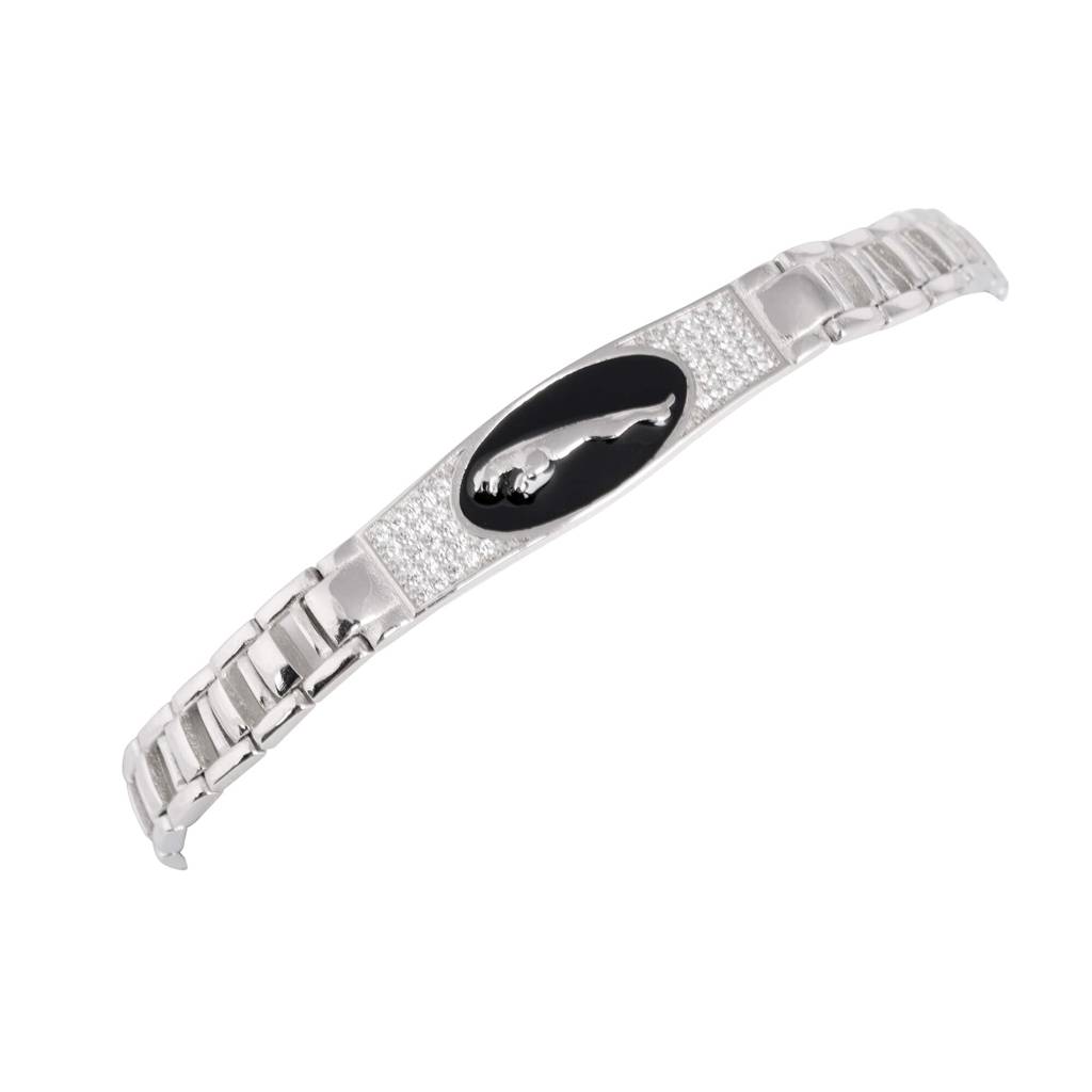 Jaguar Sprinter Luxe Silver Bracelet