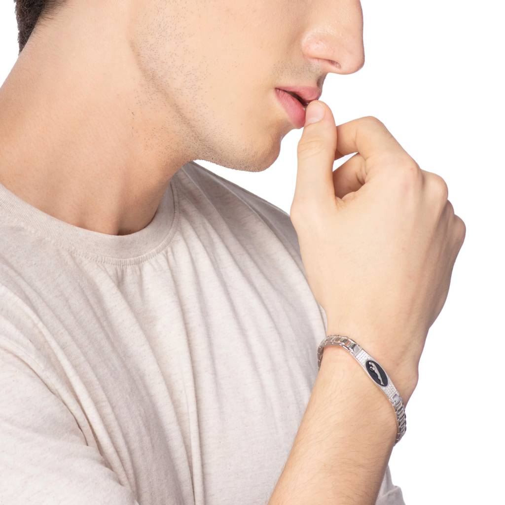 Jaguar Sprinter Luxe Silver Bracelet