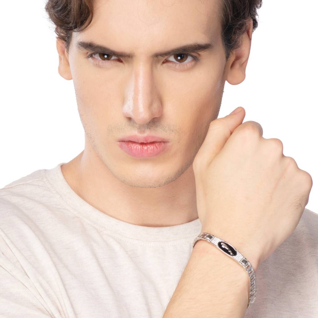 Jaguar Sprinter Luxe Silver Bracelet