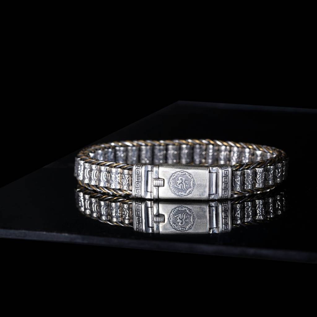 Sacred Wheel Silver Bracelet