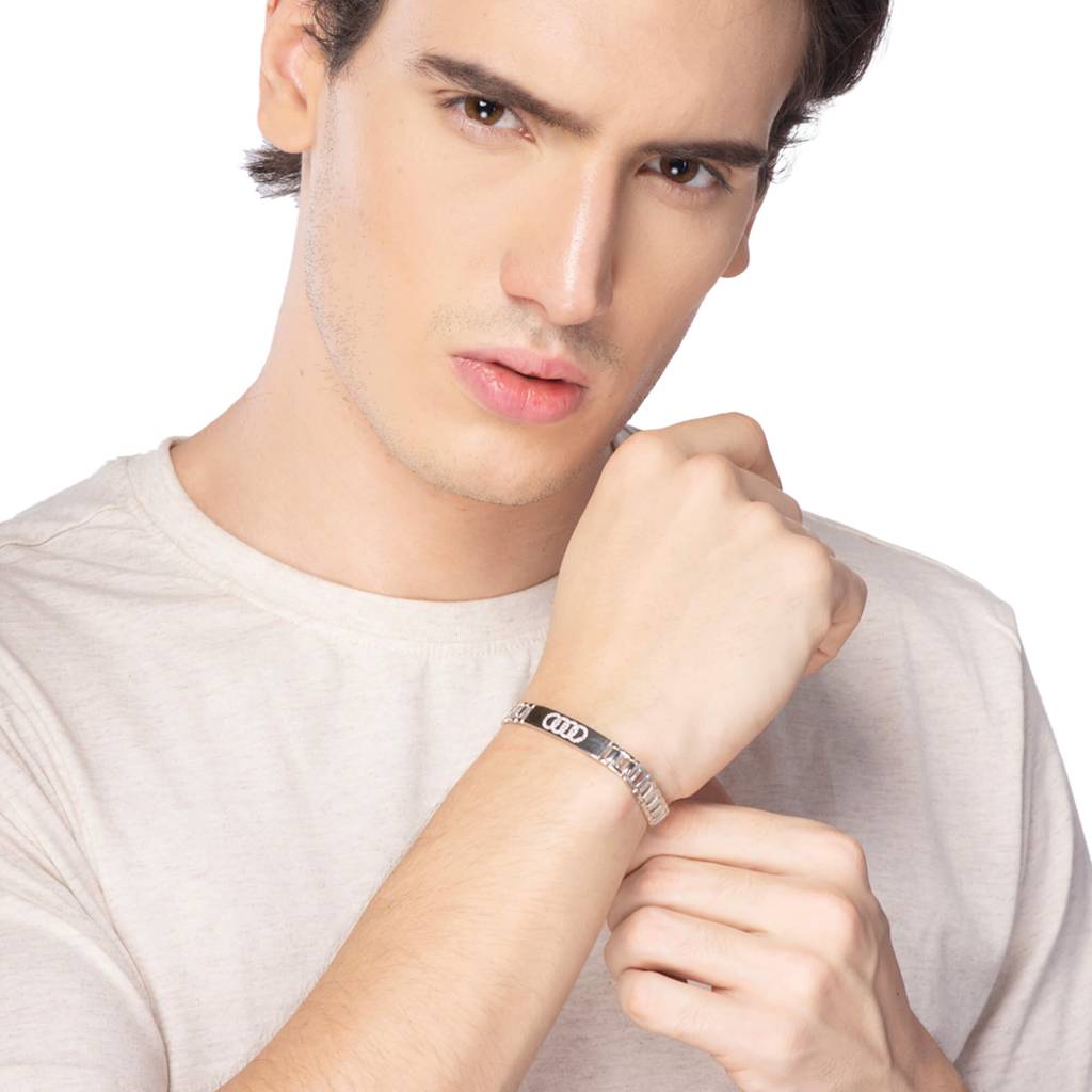 Audi Enthusiast Sleek Silver Bracelet