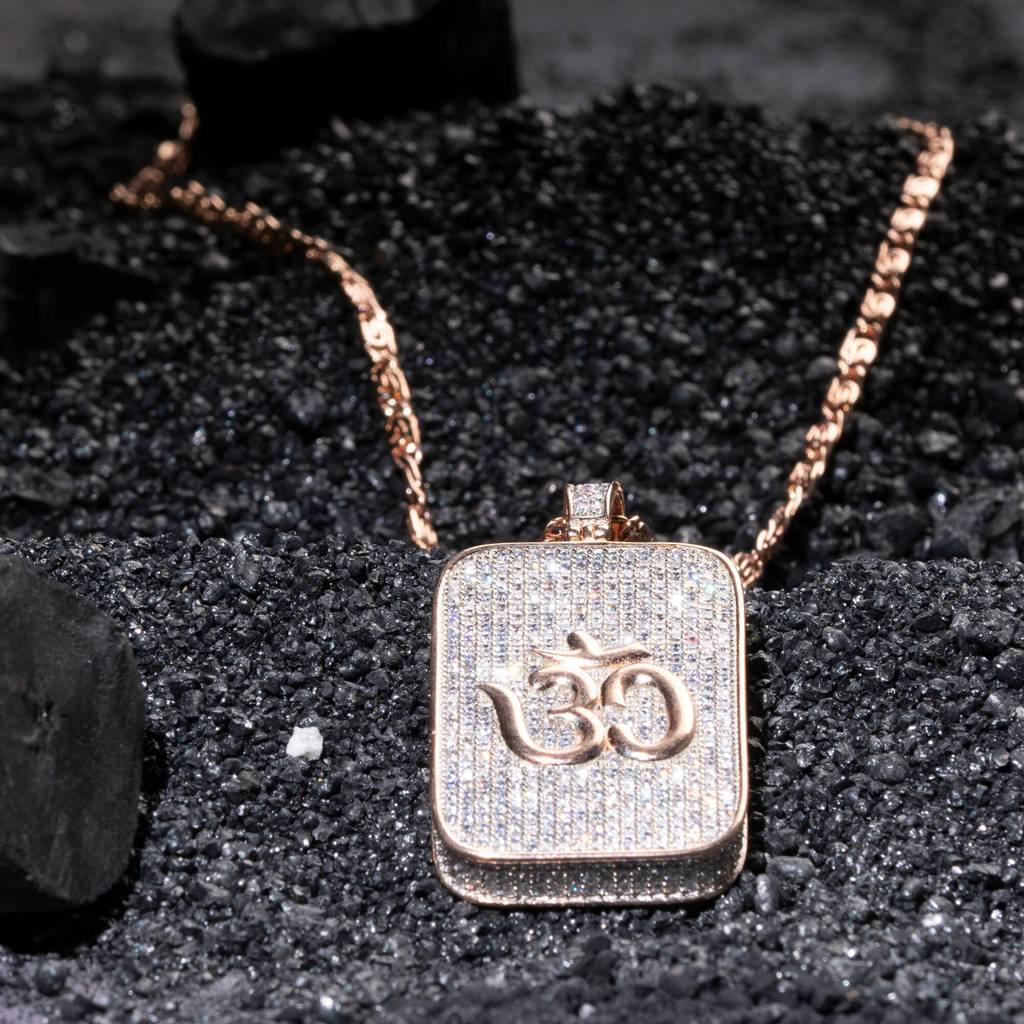 Sacred Serenity Cz Rosegold Chain Locket