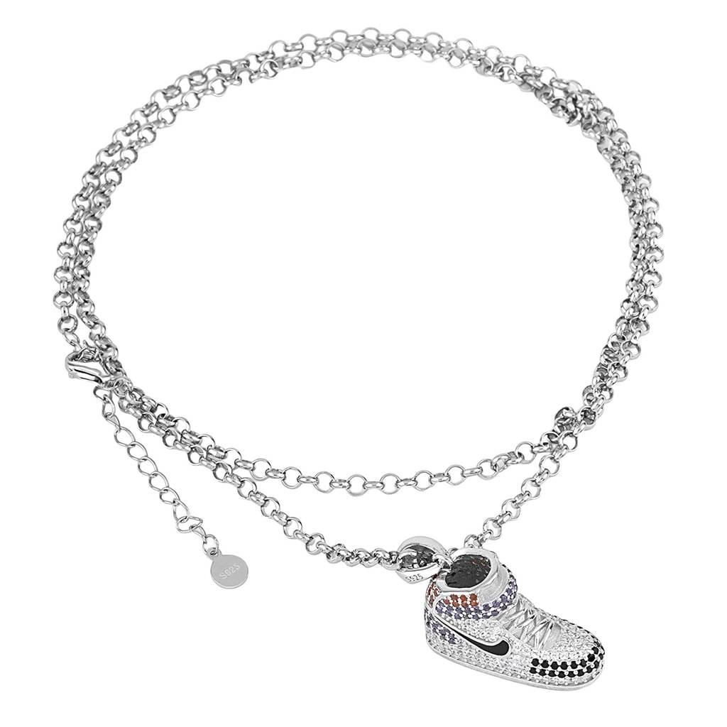 Sneaker Style: Jordan Silver Chain Pendant