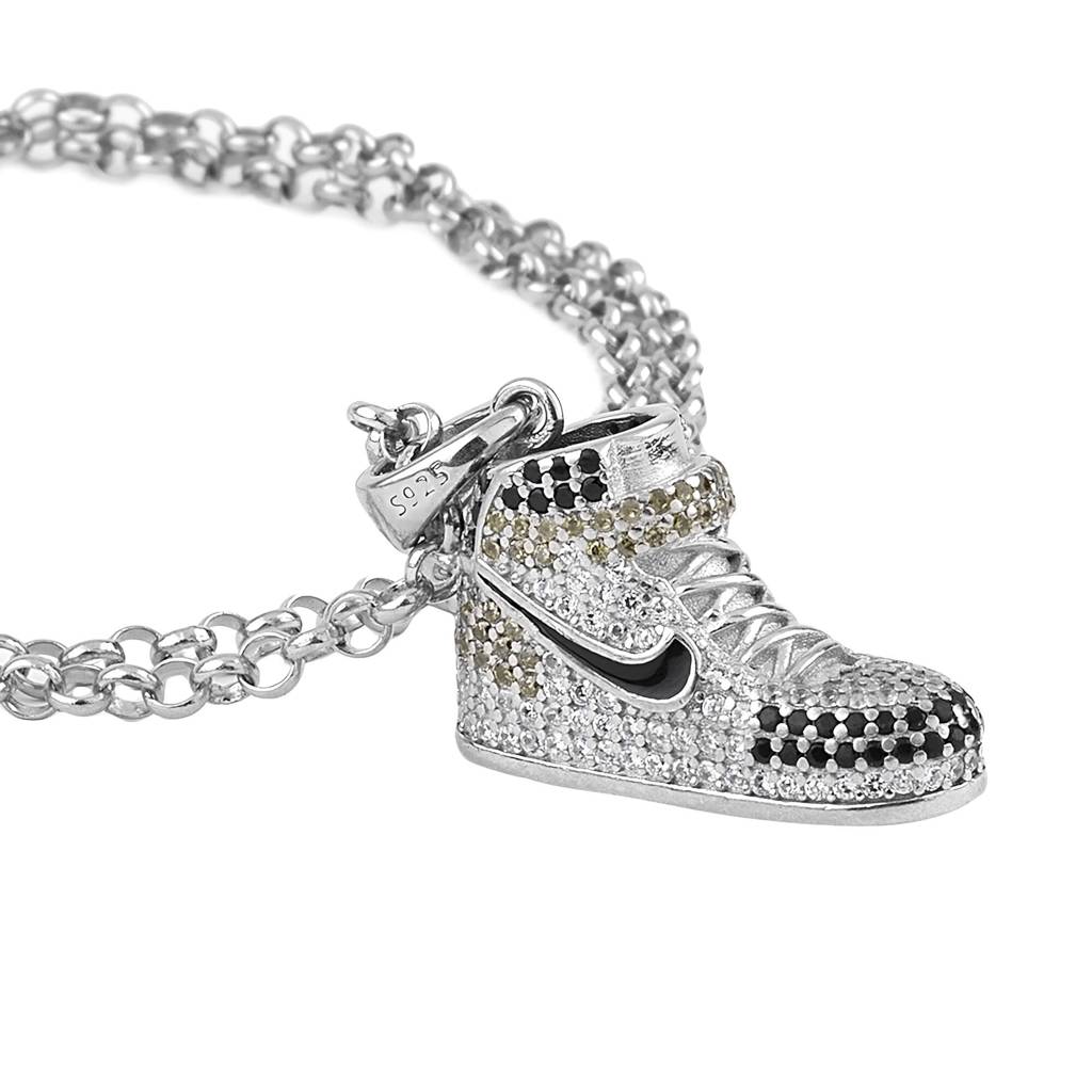 Sporty Soles: Jordan Silver Chain Pendant