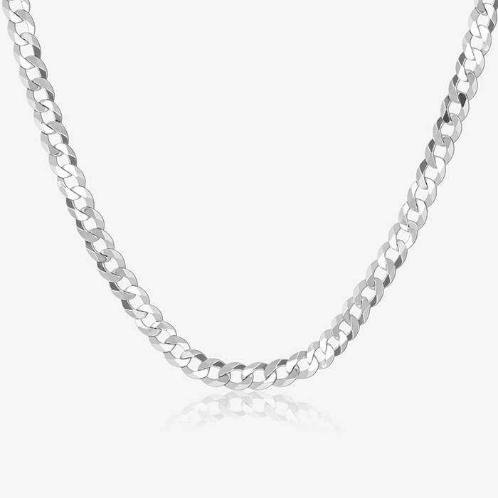 Sleek Silver Men'S Chain