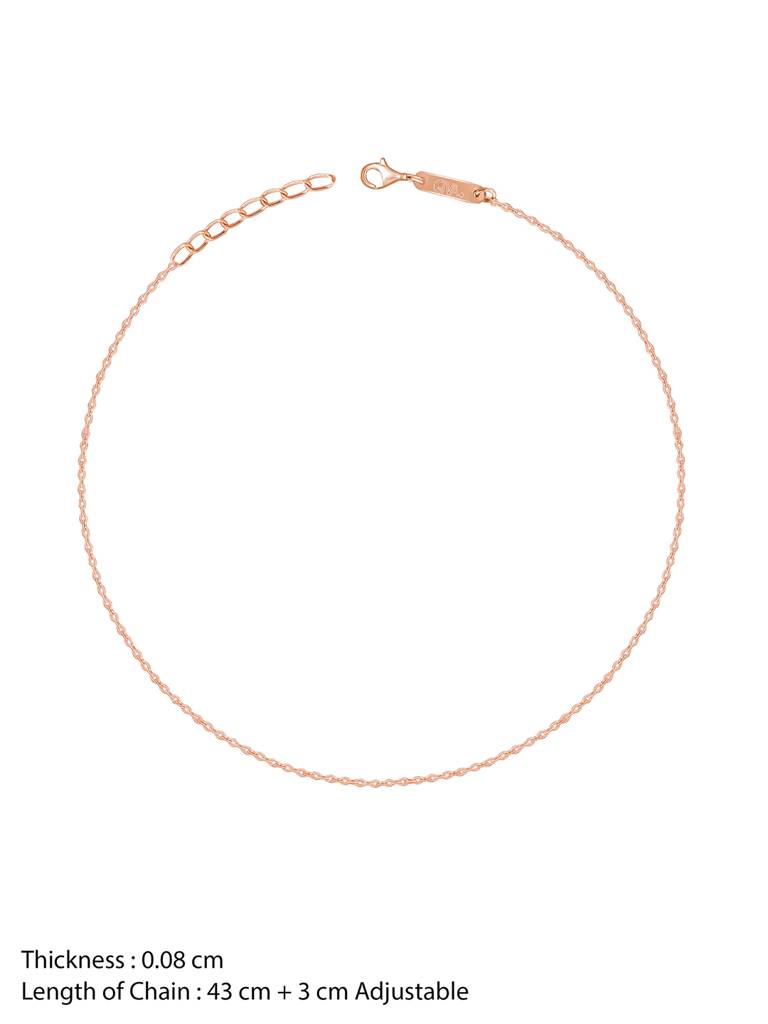 14K Yellow Gold Rose Gold Your Elegance Chain : GDCH012