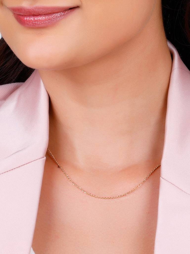 18K Yellow Gold Rose Gold Gracious Chain : GDCH013