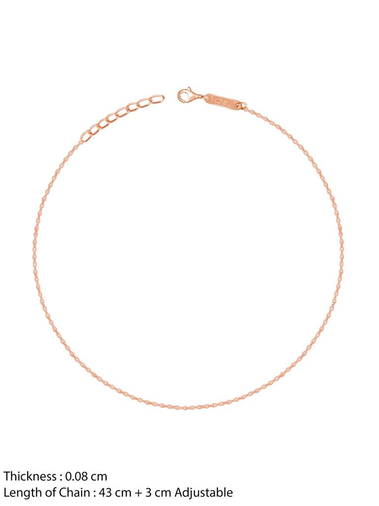 18K Yellow Gold Rose Gold Gracious Chain : GDCH013