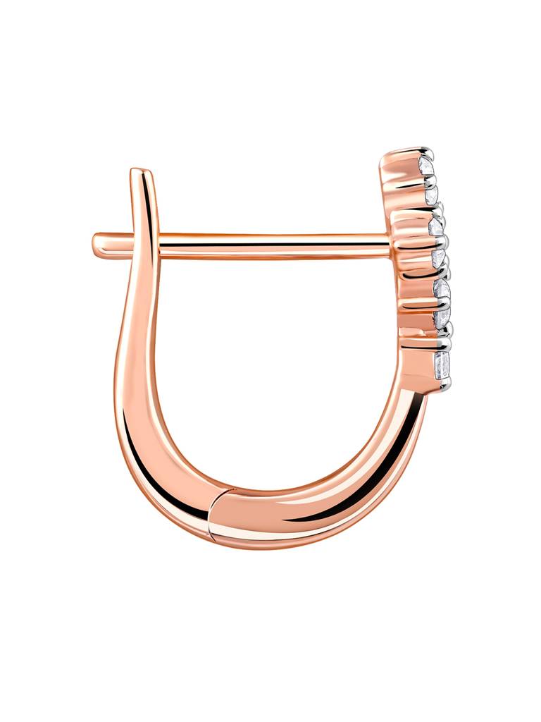 18K Rose Gold Embrace Elegance Diamond Earrings : GDLBBER036