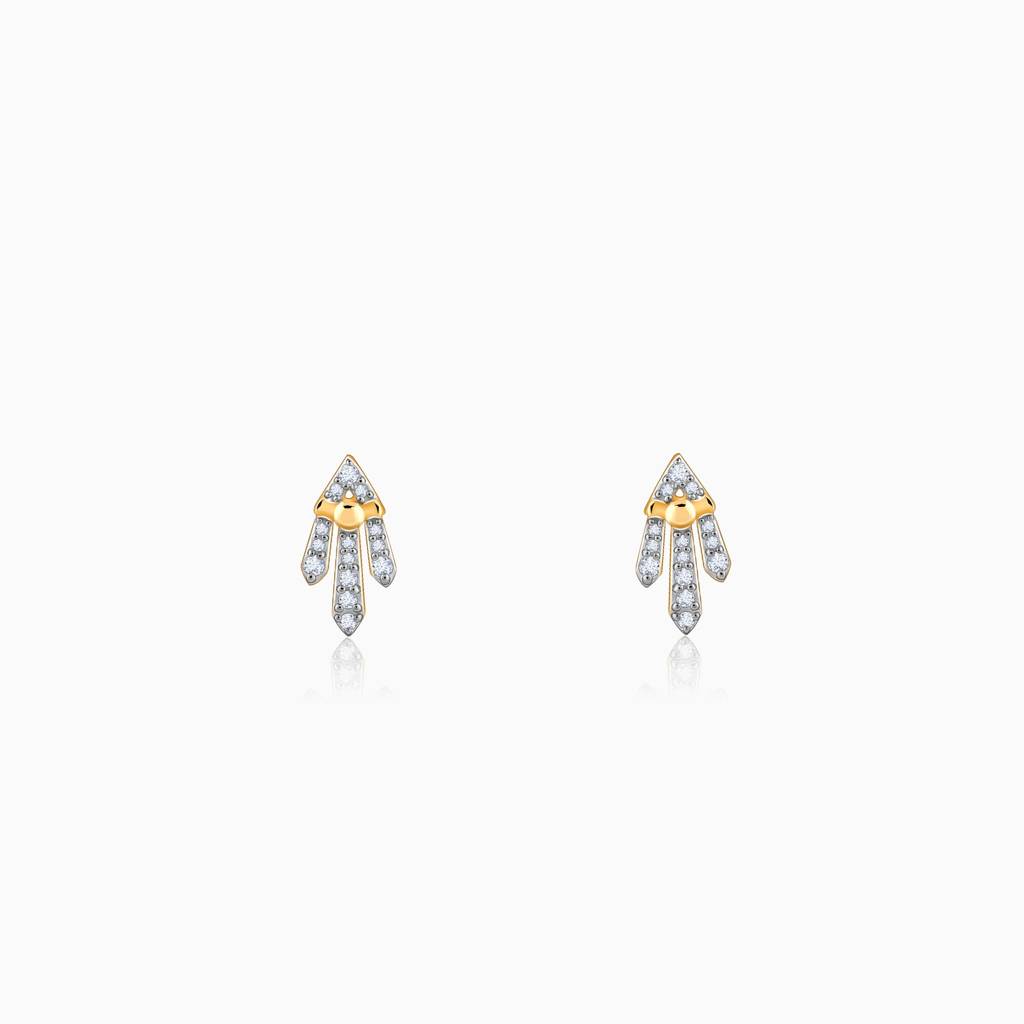 18K Gold Aspire Diamond Earrings : GDLBBER041