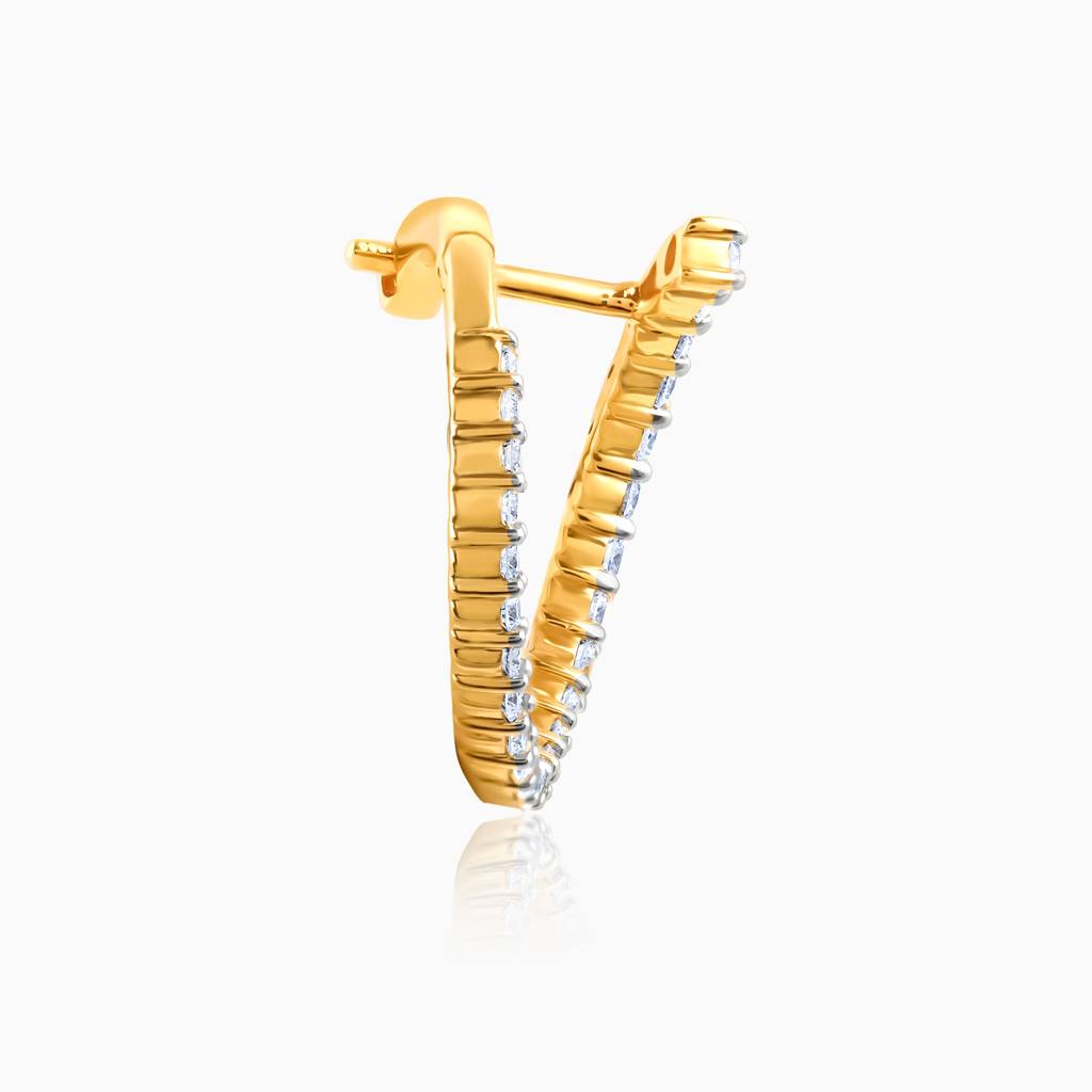14K Gold Spark On Diamond Earrings : GDLBBER053