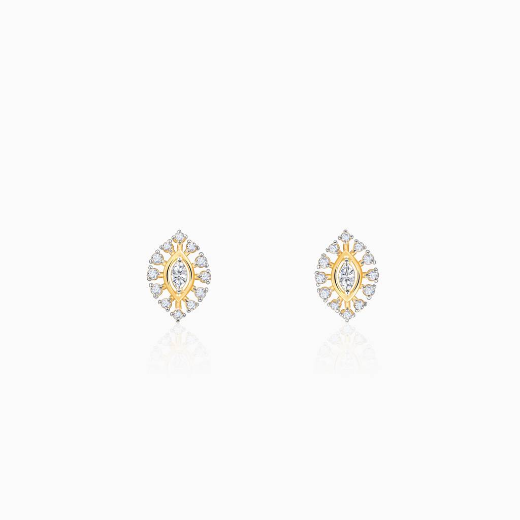14K Gold Sparklestorm Diamond Earrings : GDLBBER056