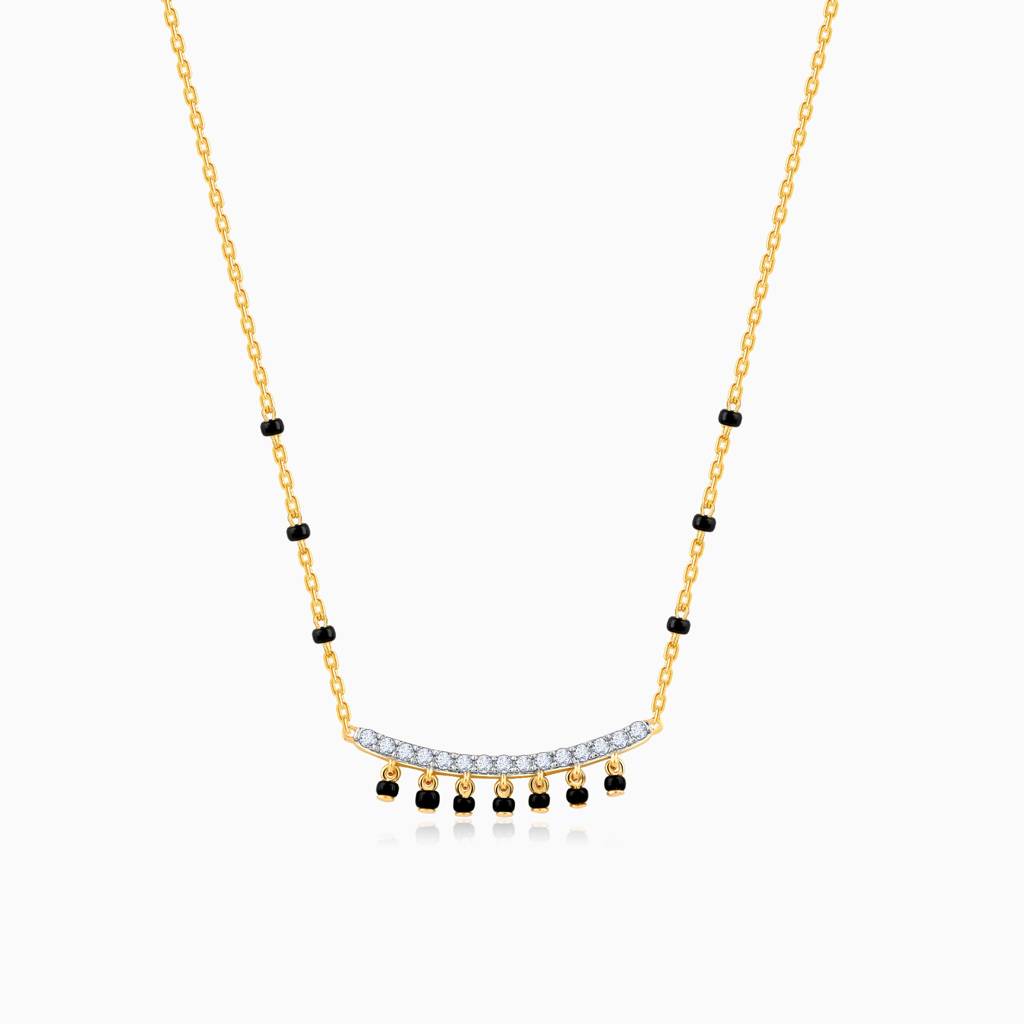 18K Gold Shringar Diamond Mangalsutra : GDLBBNE038