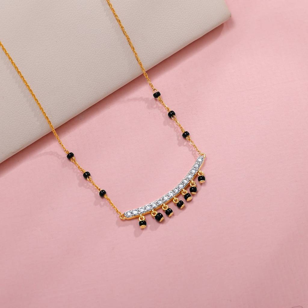 18K Gold Shringar Diamond Mangalsutra : GDLBBNE038