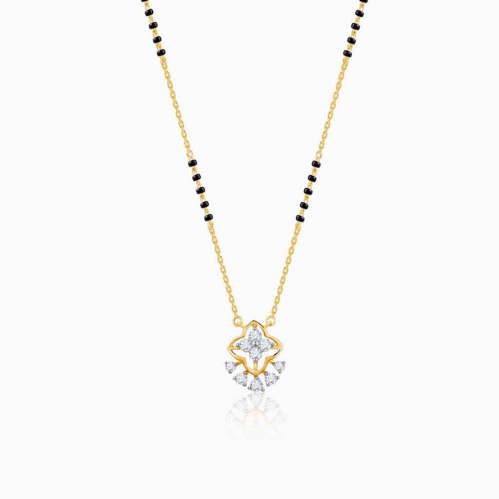 14K Gold Avni Diamond Mangalsutra : GDLBBNE040