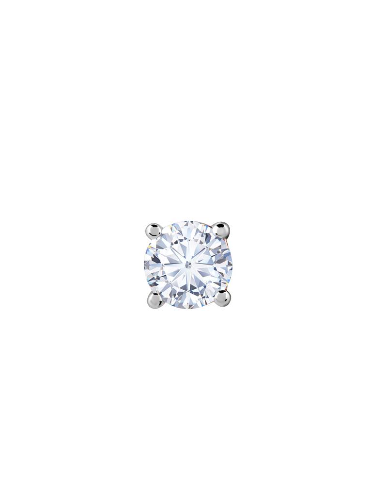 18K Rose Gold Minimal Diamond Nose Pin : GDLBBNP02