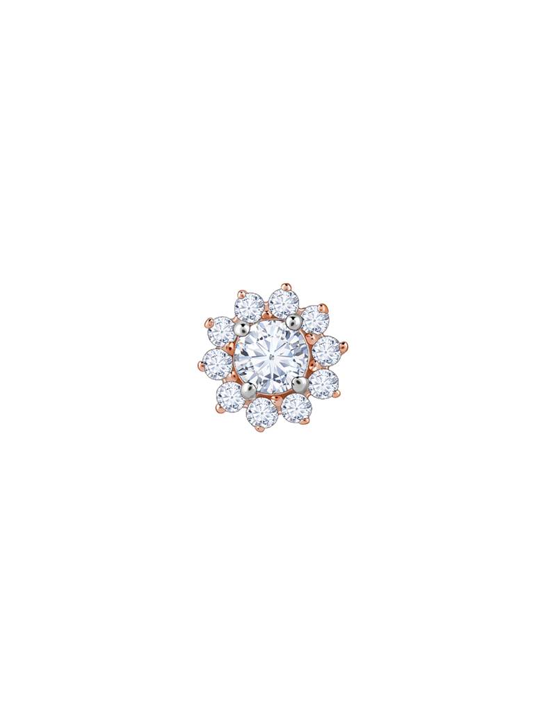 18K Rose Gold Sunstar Diamond Nose Pin : GDLBBNP04