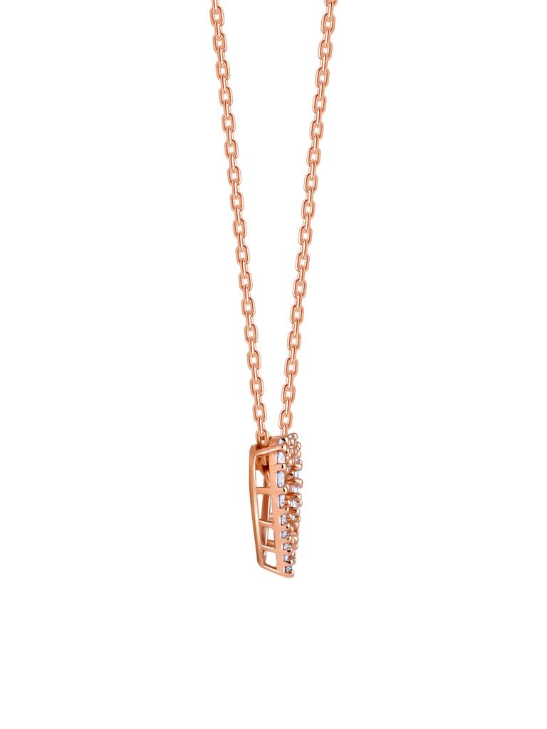 14K Rose Gold Heartful Diamond Pendant : GDLBBPD01