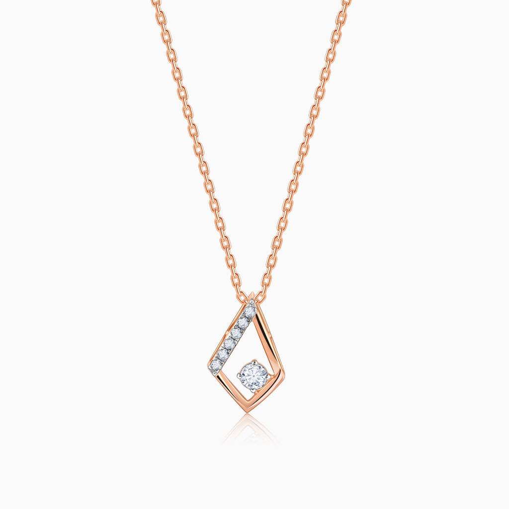 14K Rose Gold Dawn Diamond Pendant : GDLBBPD08