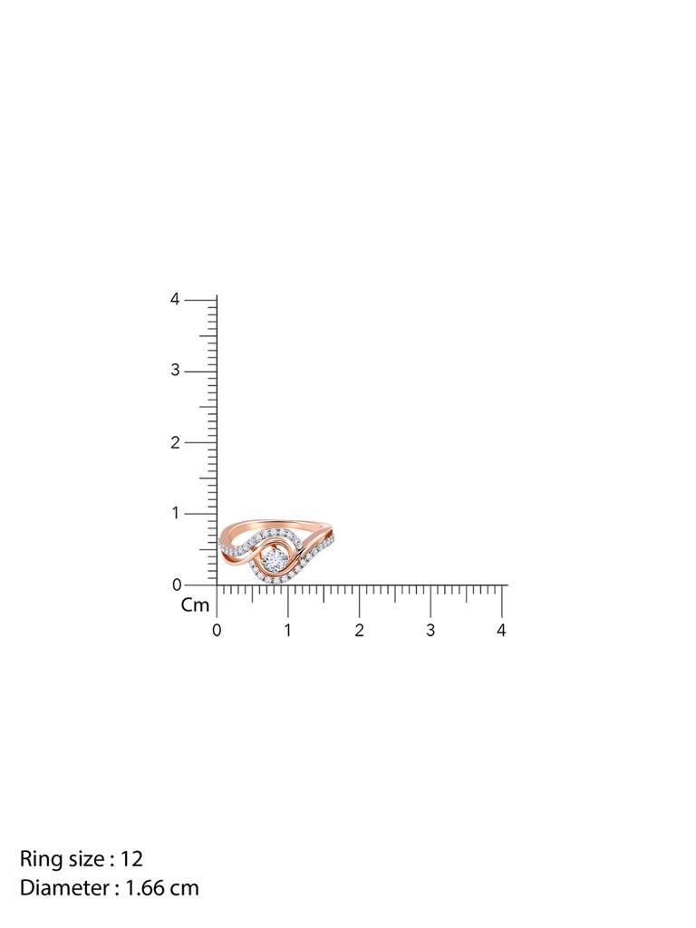 14K Rose Gold Rhea Solitaire Diamond Ring : GDLBBR024