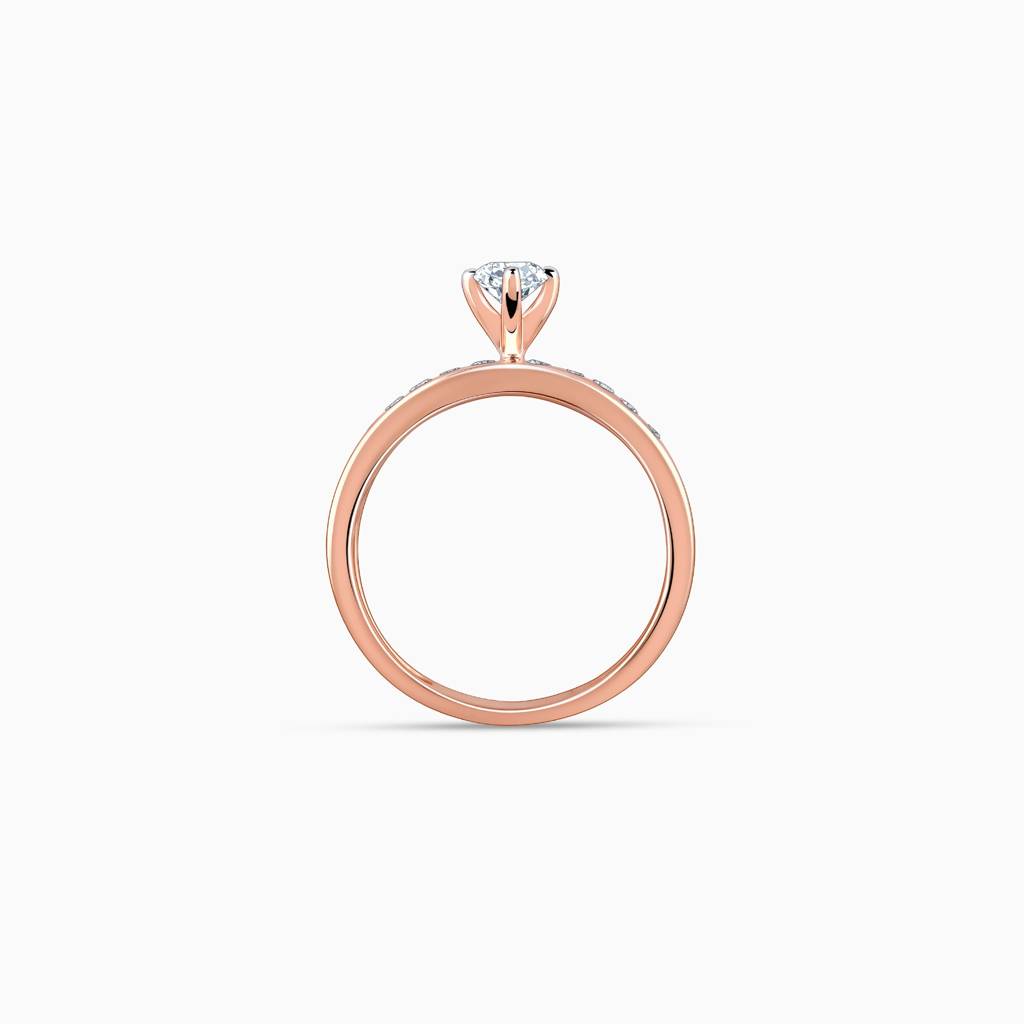 14K Rose Gold Smitten Solitaire Diamond Ring : GDLBBR025