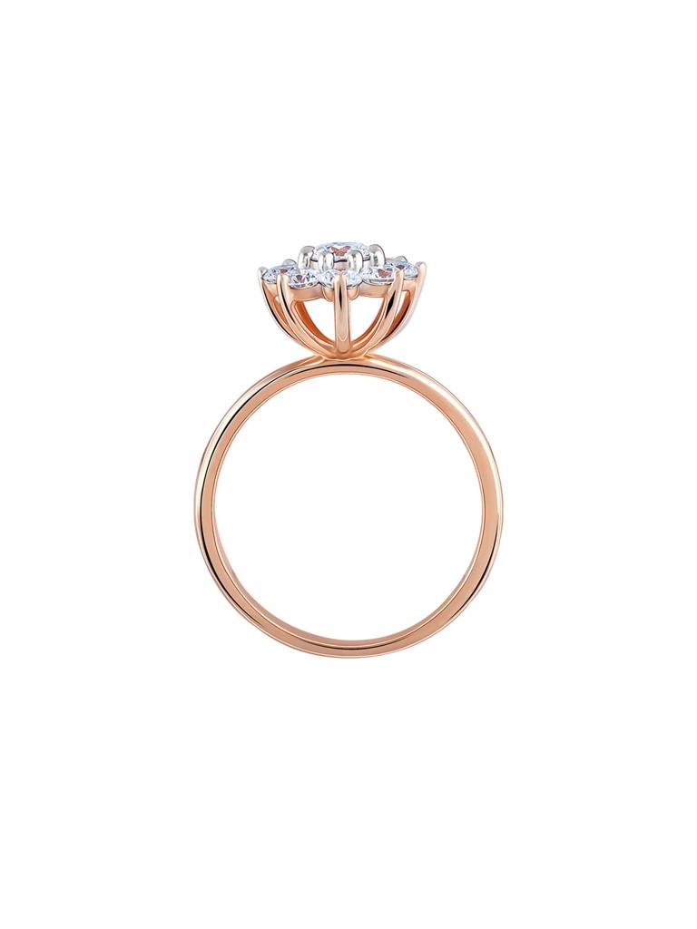 14K Rose Gold Hera Solitaire Diamond Ring : GDLBBR027