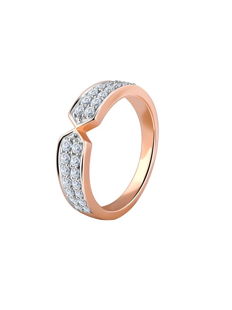 14K Rose Gold Amalthea Diamond Ring : GDLBBR03