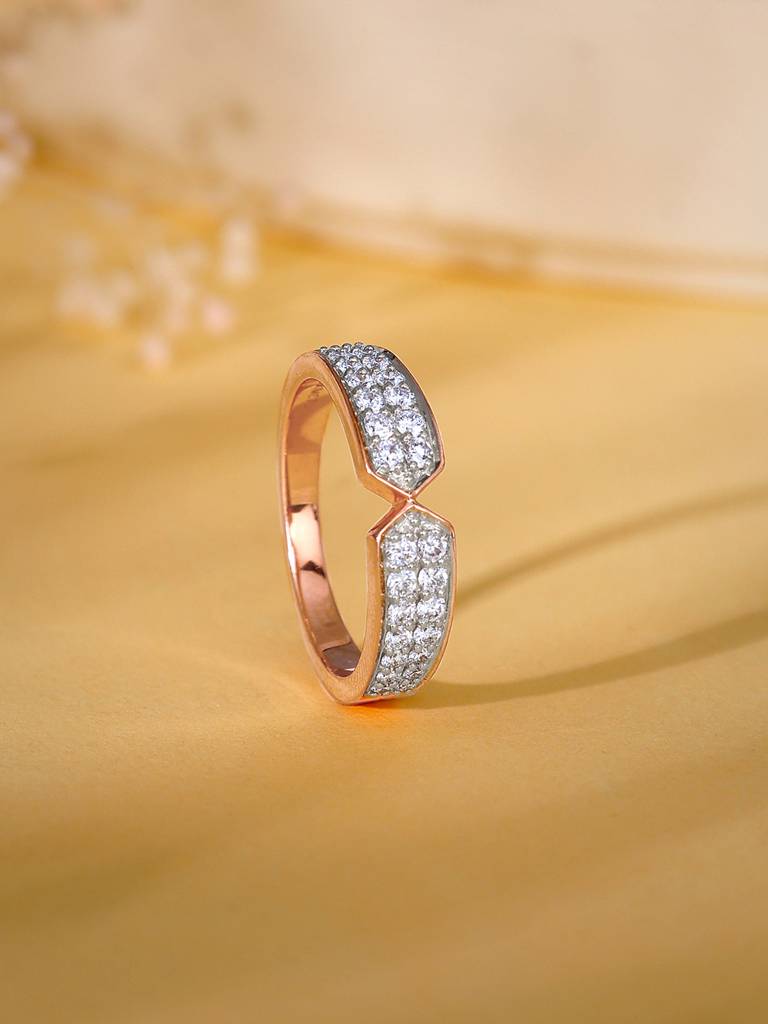 14K Rose Gold Amalthea Diamond Ring : GDLBBR03