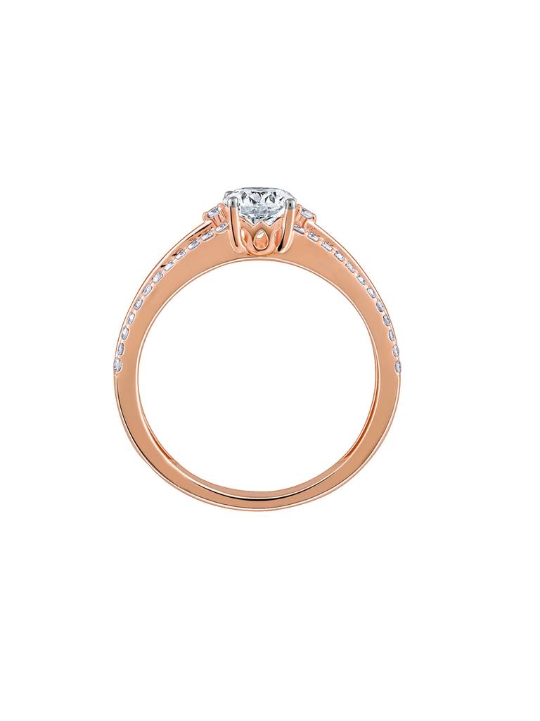 18K Rose Gold Prima Donna Diamond Ring : GDLBBR046