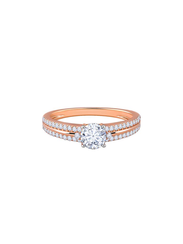 18K Rose Gold Prima Donna Diamond Ring : GDLBBR046