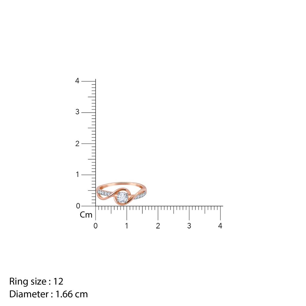 14K Rose Gold Enchante Diamond Ring : GDLBBR04