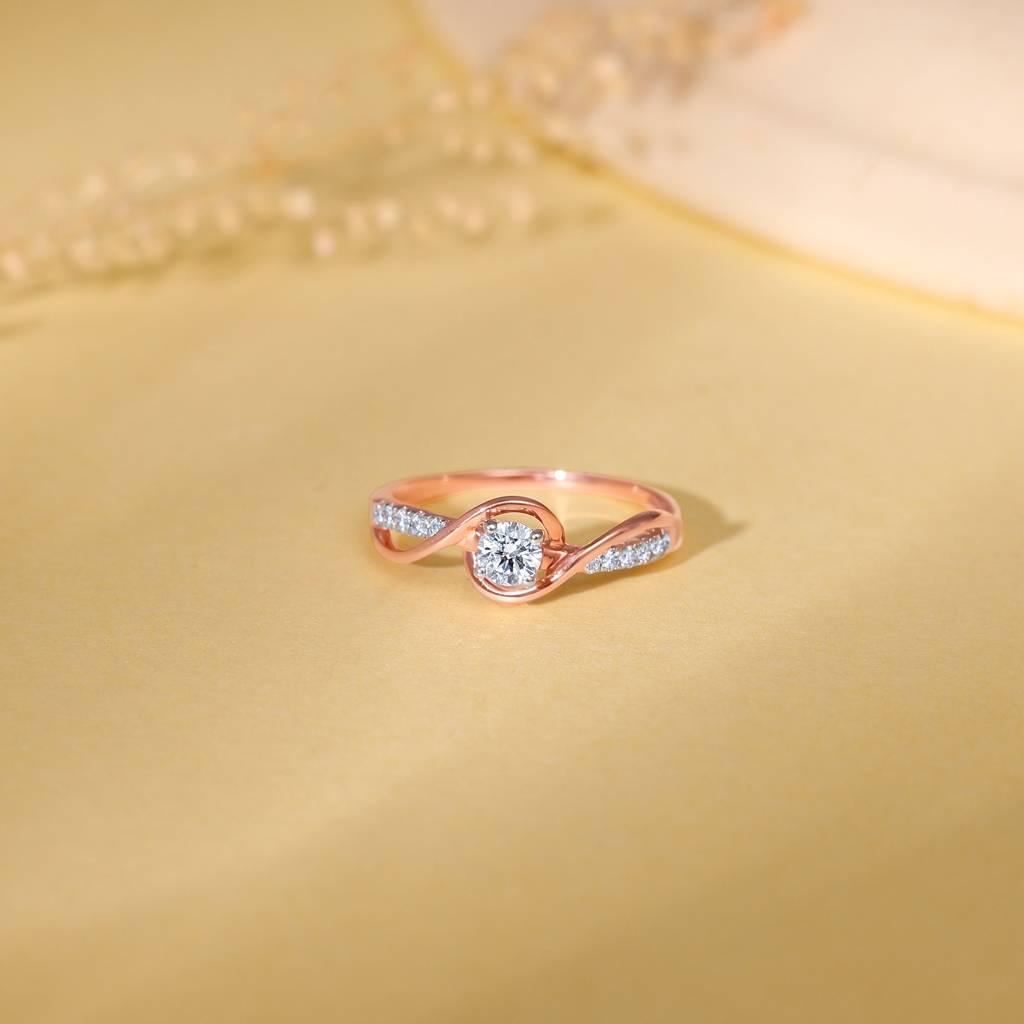 14K Rose Gold Enchante Diamond Ring : GDLBBR04